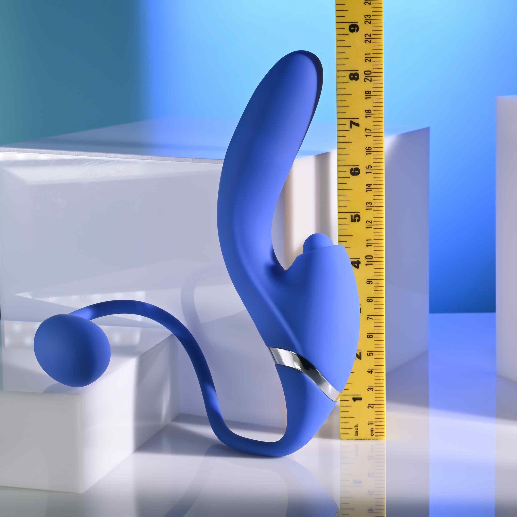 All In Rechargeable Silicone Triple Stimulation Vibrator By Evolved Novelties