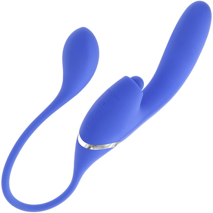 All In Rechargeable Silicone Triple Stimulation Vibrator By Evolved Novelties