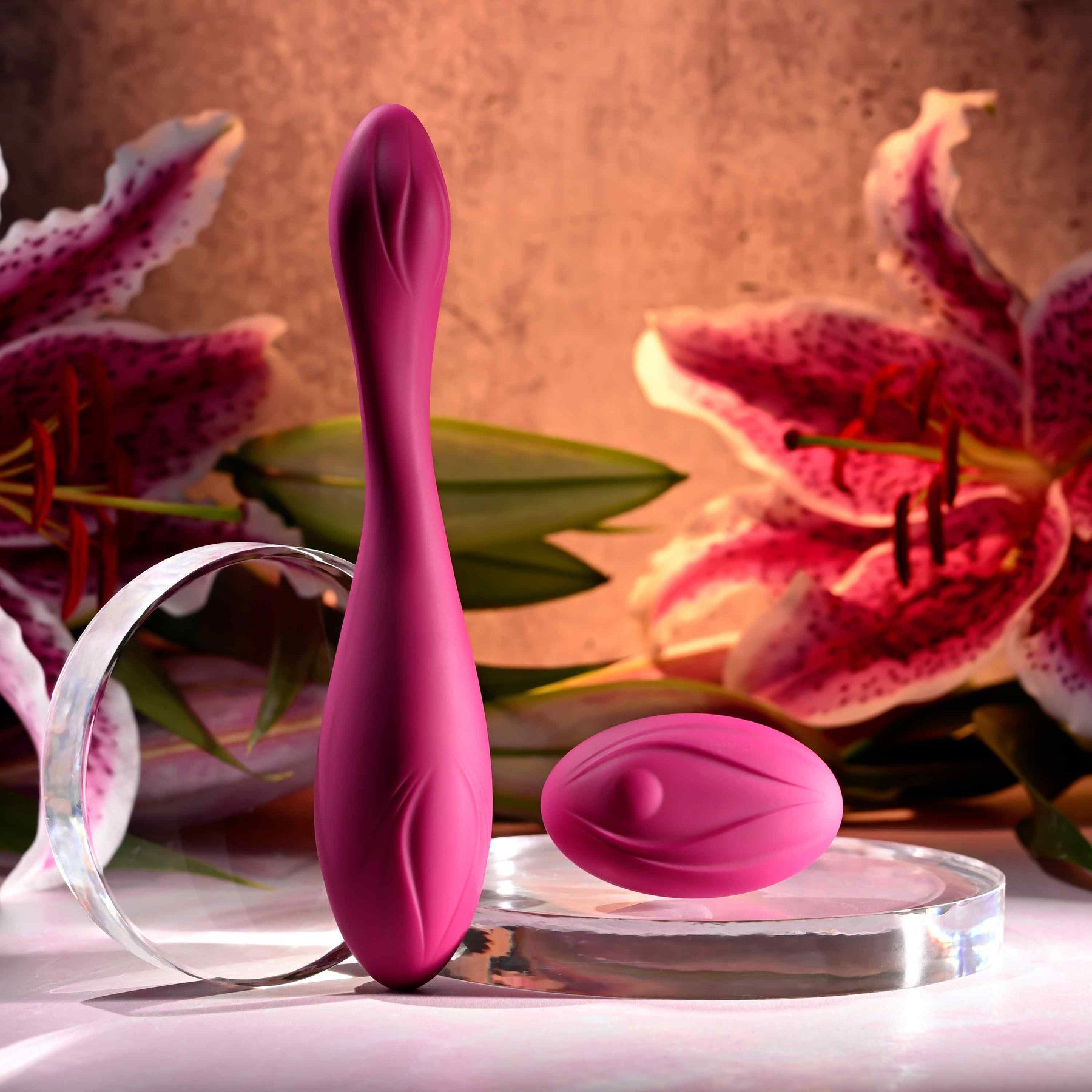 Cherry Pose Rechargeable Silicone Posable Vibrator With Remote By Evolved Novelties