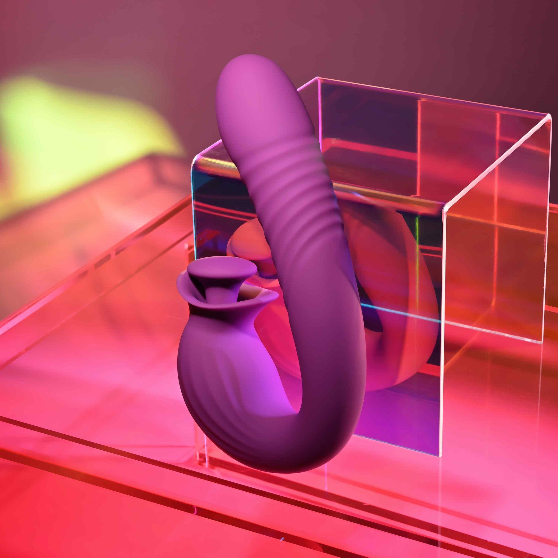 Deep Ecstasy Thrusting Vibrator With Rotating Clitoral Stimulator Deep Ecstasy Thrusting Vibrator With Rotating Clitoral Stimulator