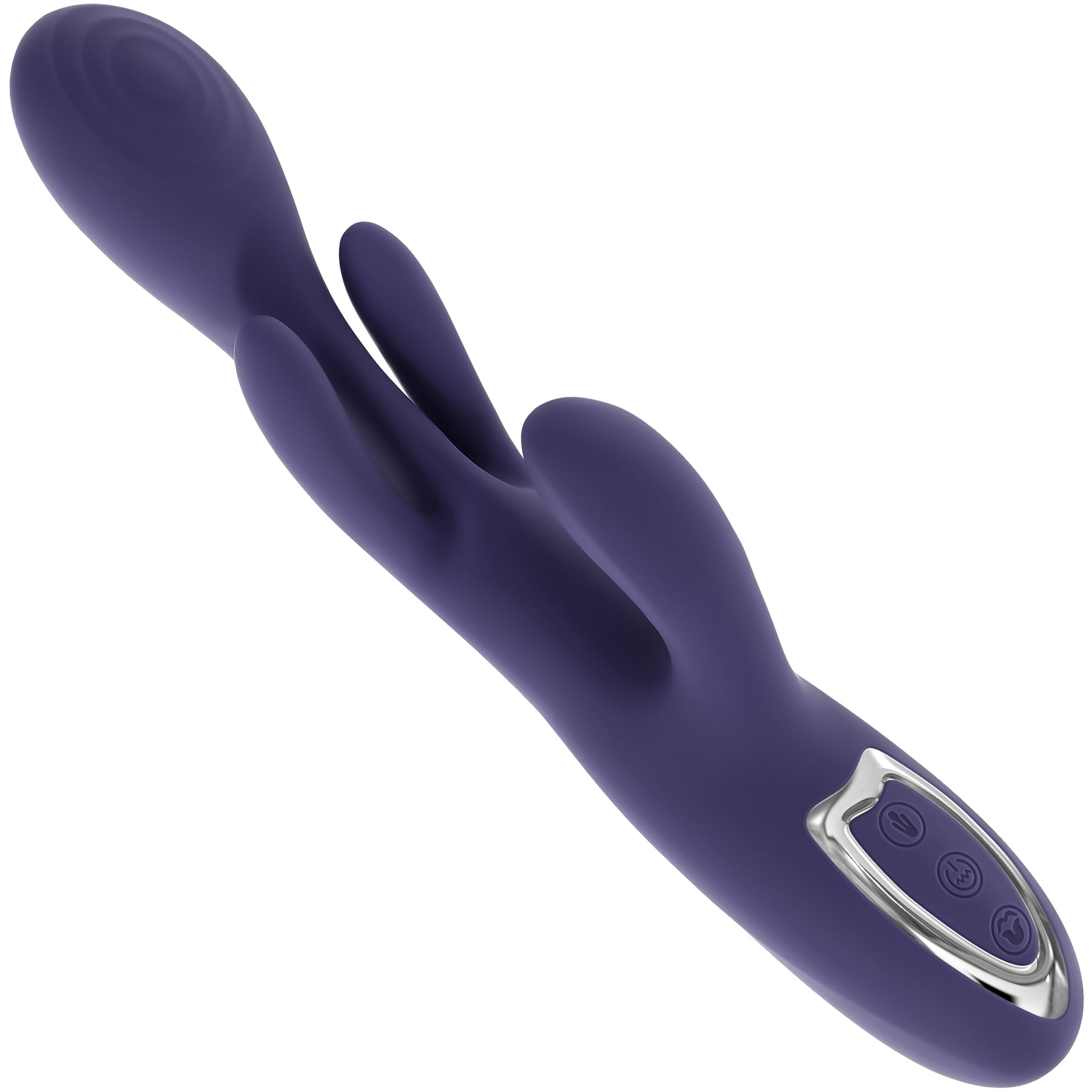 Bow Down G-Spot & Clitoral Silicone Rabbit Style Vibrator By Evolved Novelties