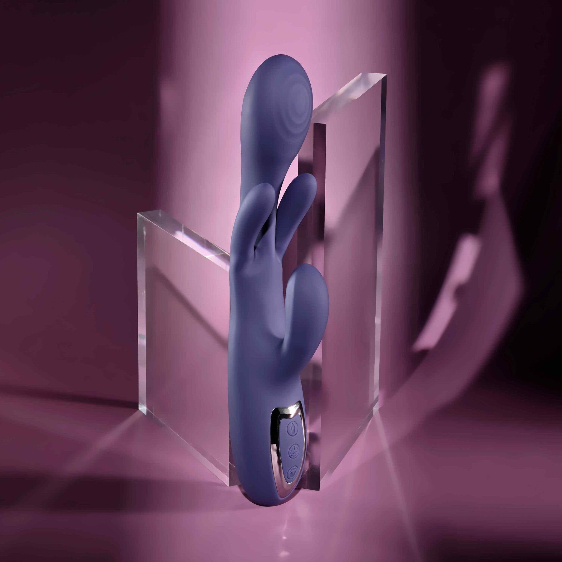 Bow Down G-Spot & Clitoral Silicone Rabbit Style Vibrator By Evolved Novelties