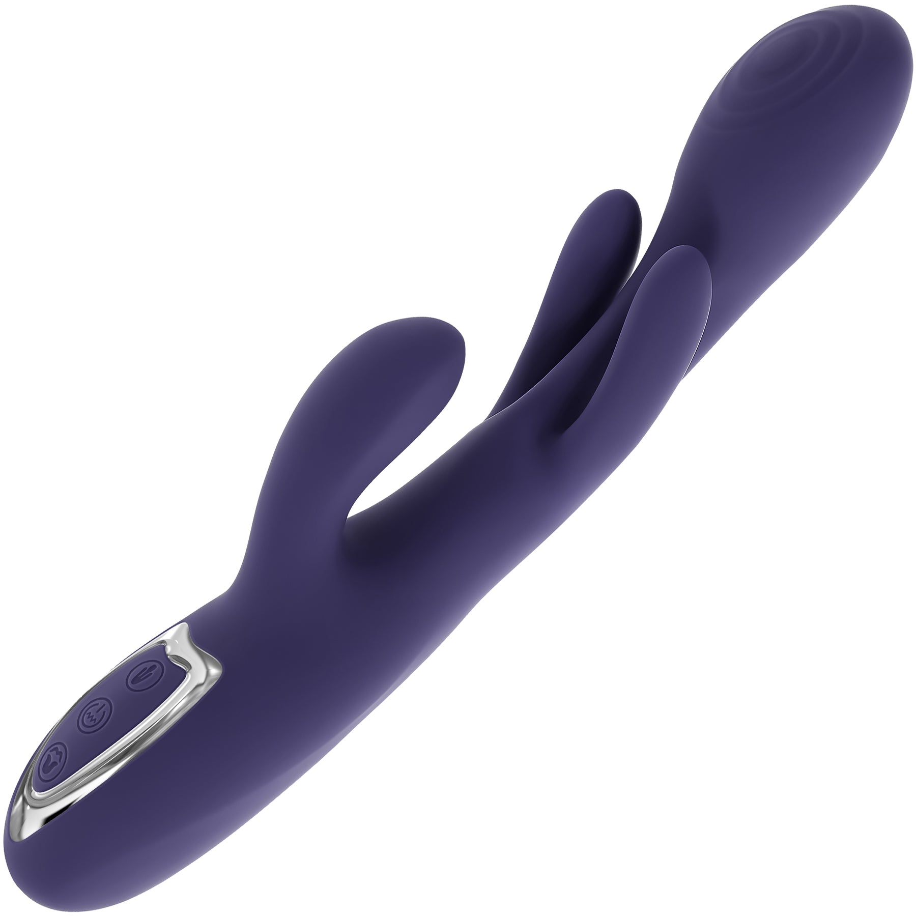 Bow Down G-Spot & Clitoral Silicone Rabbit Style Vibrator By Evolved Novelties