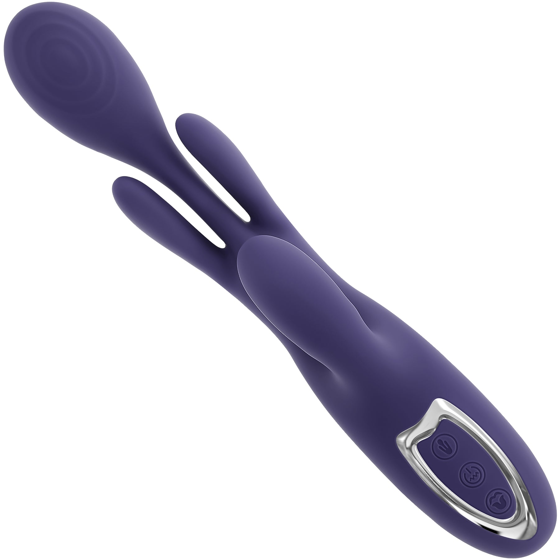 Bow Down G-Spot & Clitoral Silicone Rabbit Style Vibrator By Evolved Novelties