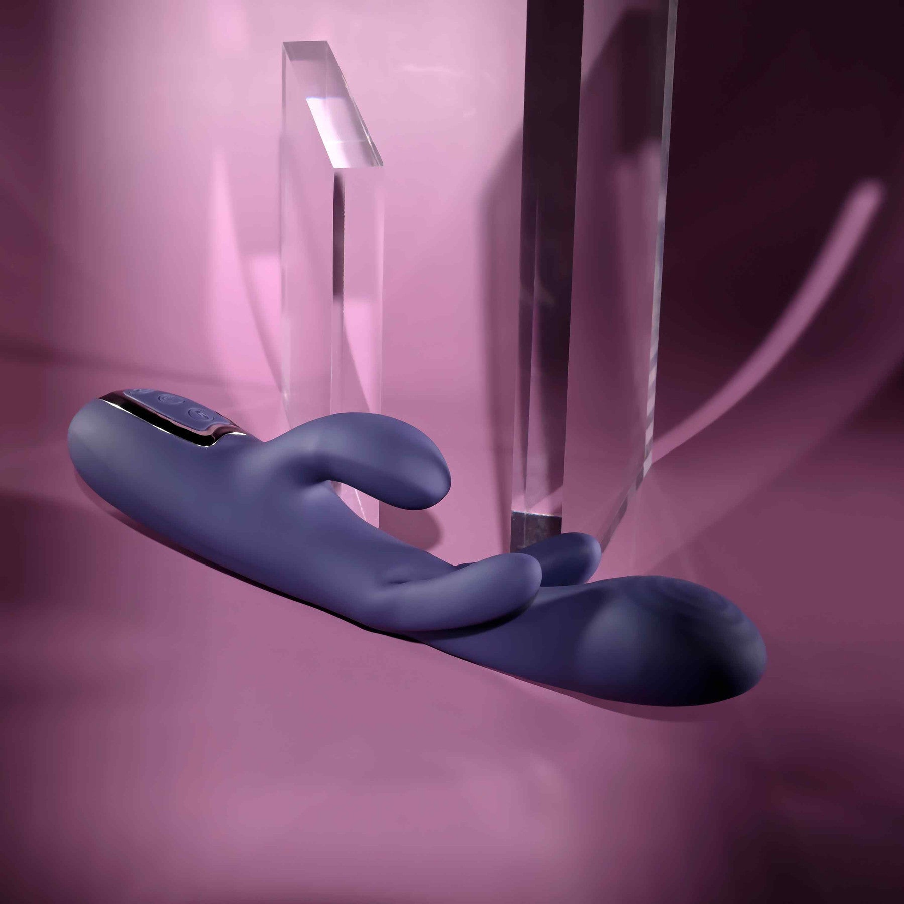 Bow Down G-Spot & Clitoral Silicone Rabbit Style Vibrator By Evolved Novelties