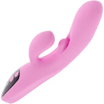 Push The Button Rechargeable Silicone Rabbit Vibrator With G-Spot Bud By Evolved Novelties