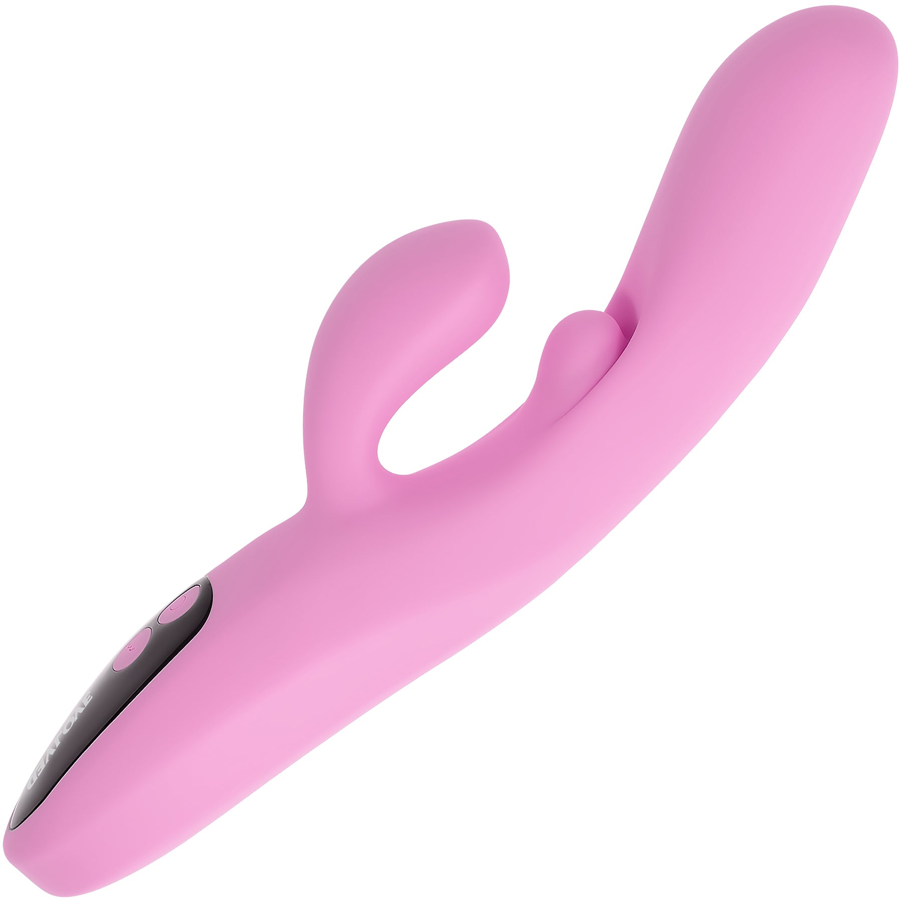 Push The Button Rechargeable Silicone Rabbit Vibrator With G-Spot Bud By Evolved Novelties