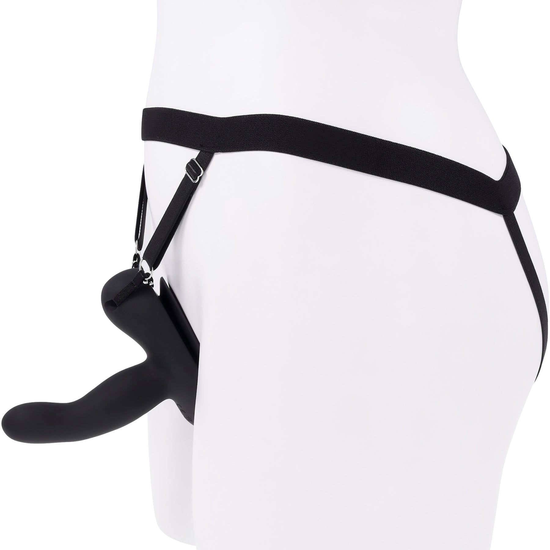 Come Closer Rechargeable Silicone Strap-On Vibrator With Remote By Evolved Novelties