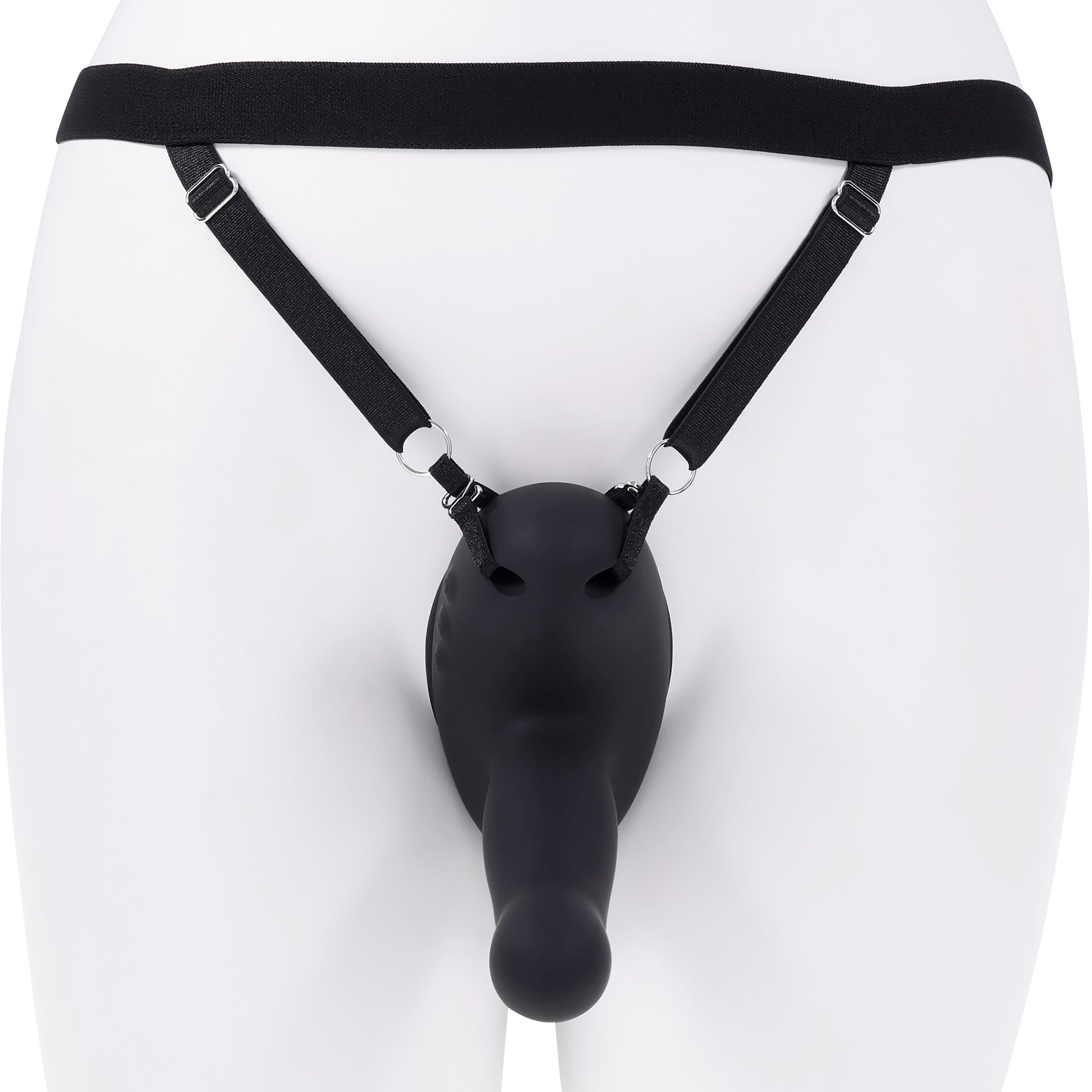 Come Closer Rechargeable Silicone Strap-On Vibrator With Remote By Evolved Novelties