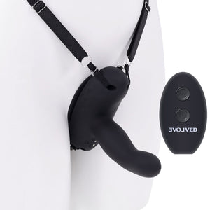 Come Closer Rechargeable Silicone Strap-On Vibrator With Remote By Evolved Novelties