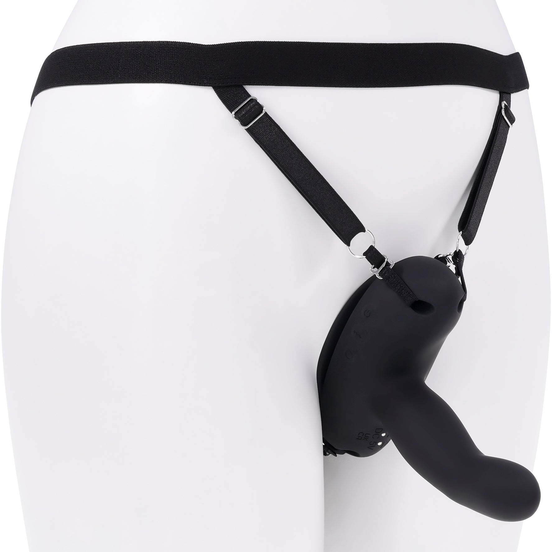 Come Closer Rechargeable Silicone Strap-On Vibrator With Remote By Evolved Novelties