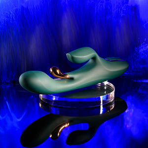 Golden Goddess G-Spot & Clitoral Rabbit Style Vibrator By Evolved Novelties