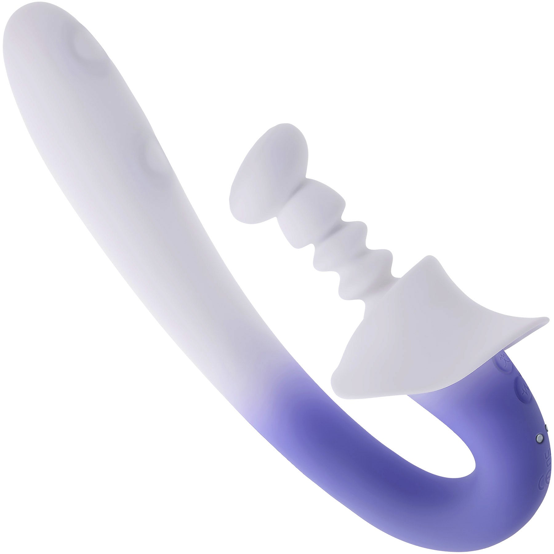 Spring Loaded Rechargeable Silicone Dual Stimulation Vibrator By Evolved Novelties