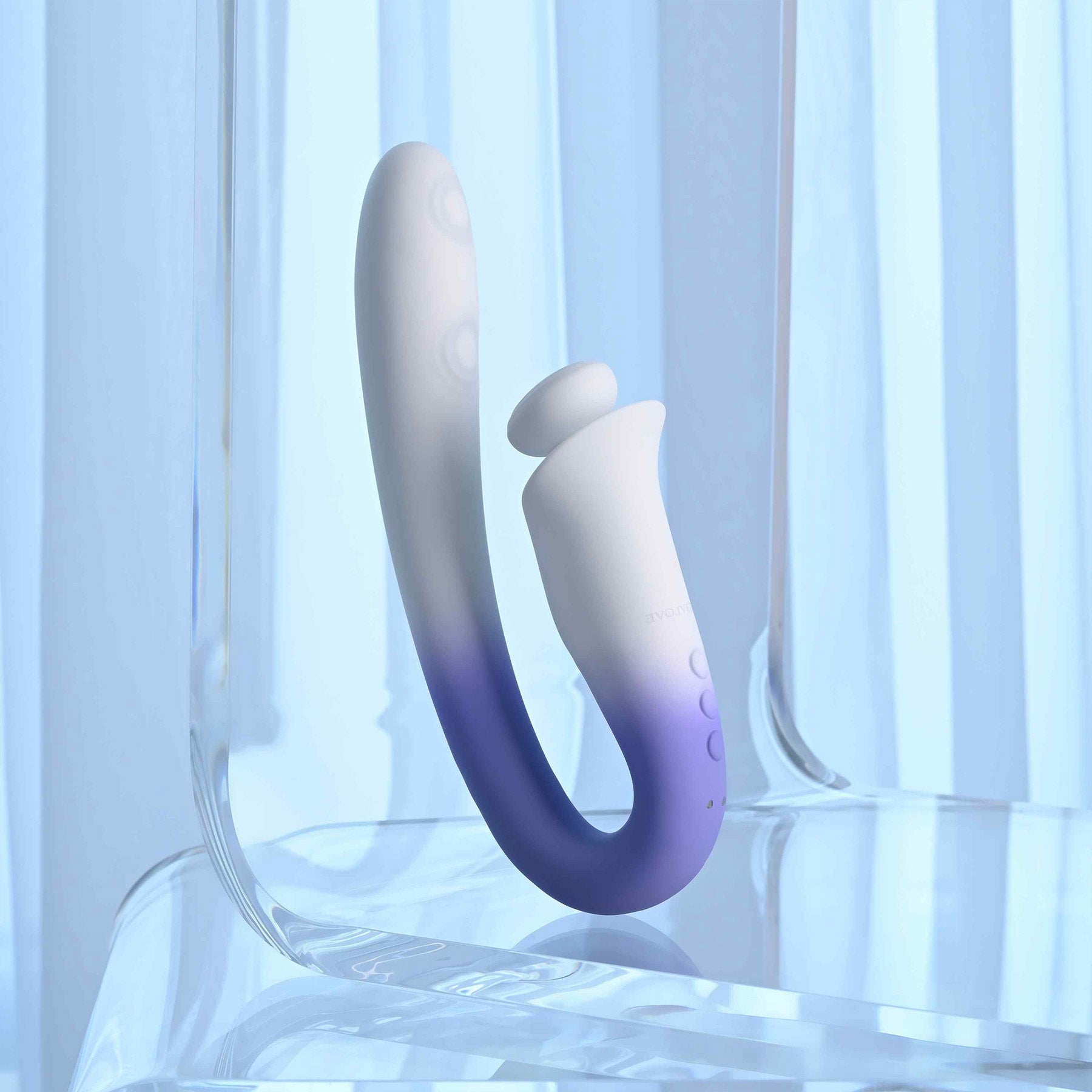Spring Loaded Rechargeable Silicone Dual Stimulation Vibrator By Evolved Novelties