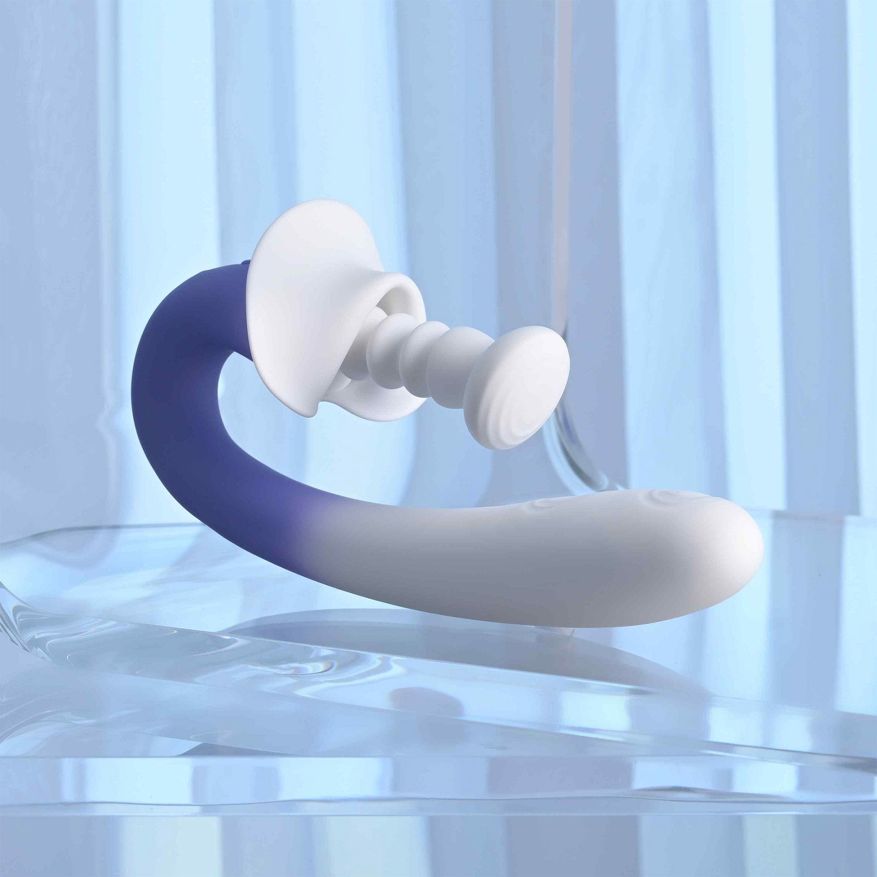 Spring Loaded Rechargeable Silicone Dual Stimulation Vibrator By Evolved Novelties