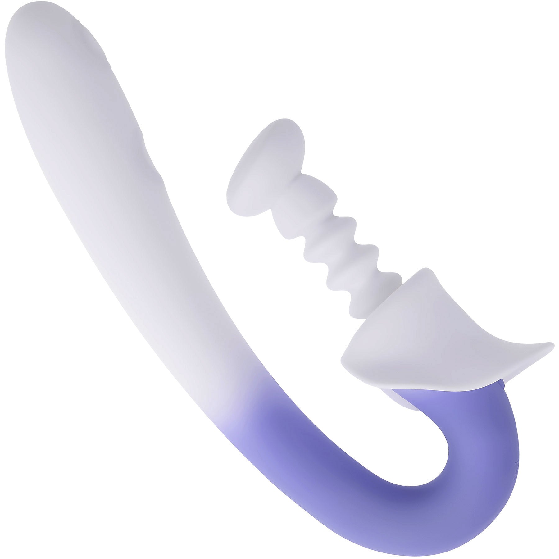Spring Loaded Rechargeable Silicone Dual Stimulation Vibrator By Evolved Novelties