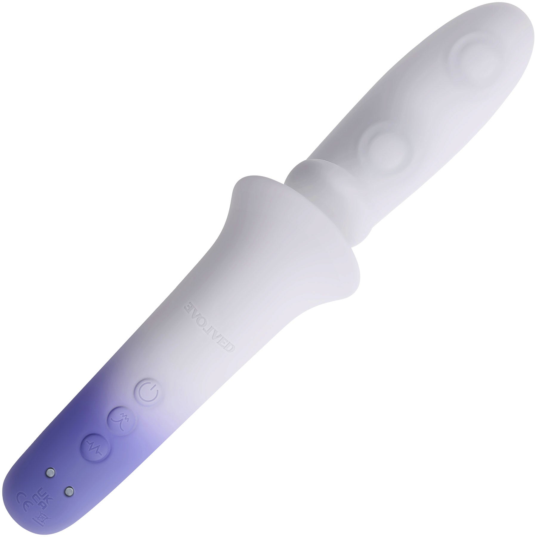 Spring Loaded Rechargeable Silicone Dual Stimulation Vibrator By Evolved Novelties