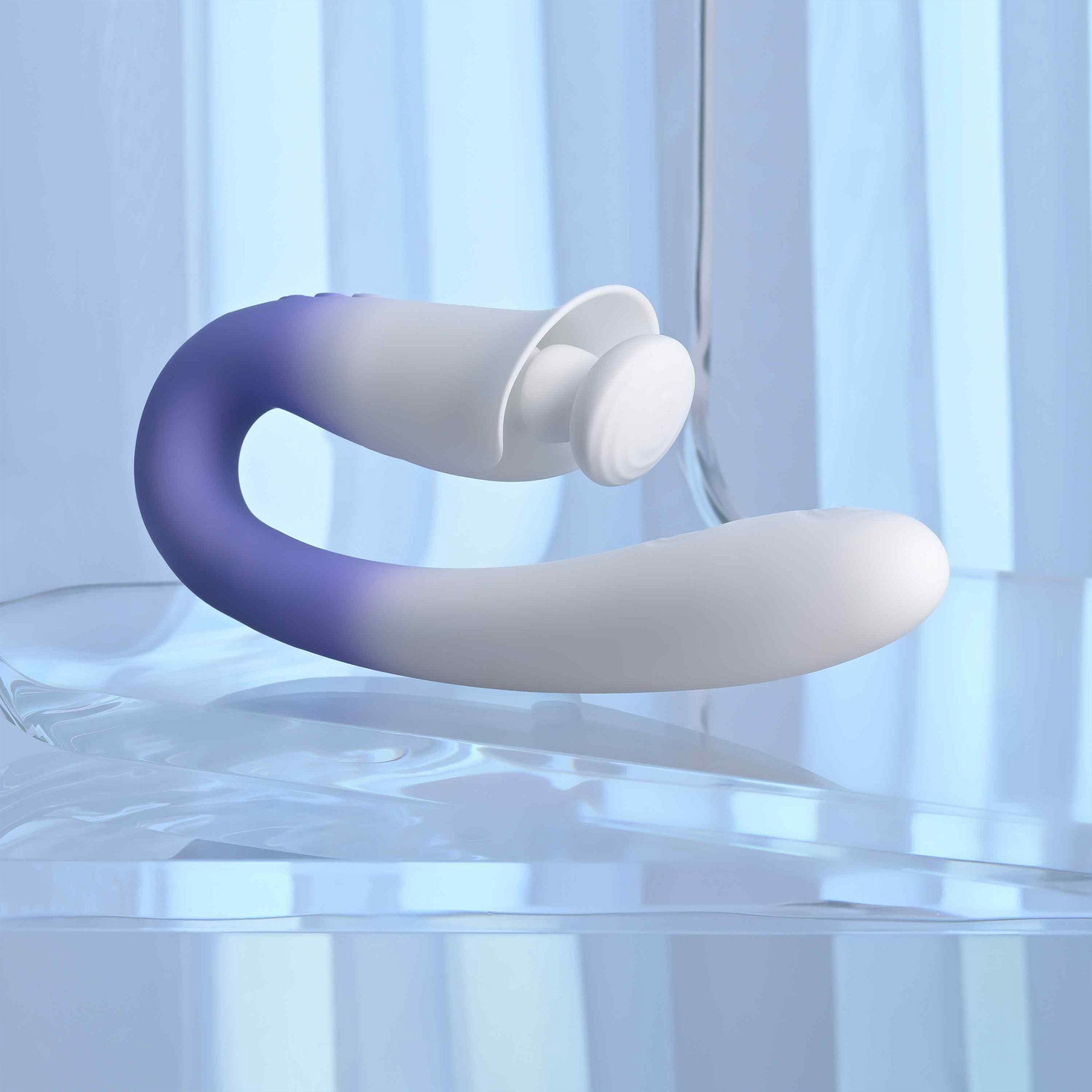 Spring Loaded Rechargeable Silicone Dual Stimulation Vibrator By Evolved Novelties
