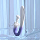 Spring Loaded Rechargeable Silicone Dual Stimulation Vibrator By Evolved Novelties
