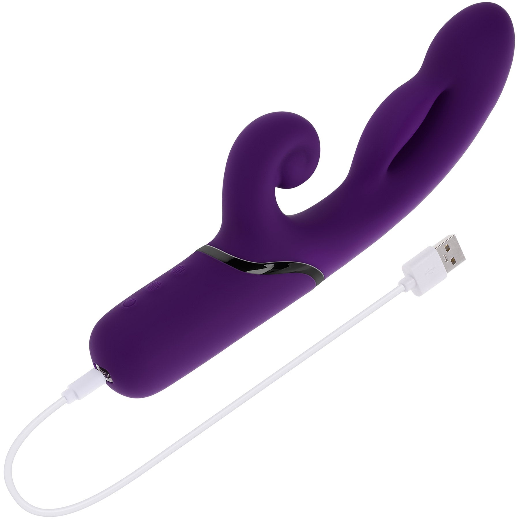 Pleasure Puff Inflating Rechargeable Silicone Rabbit Vibrator By Evolved Novelties
