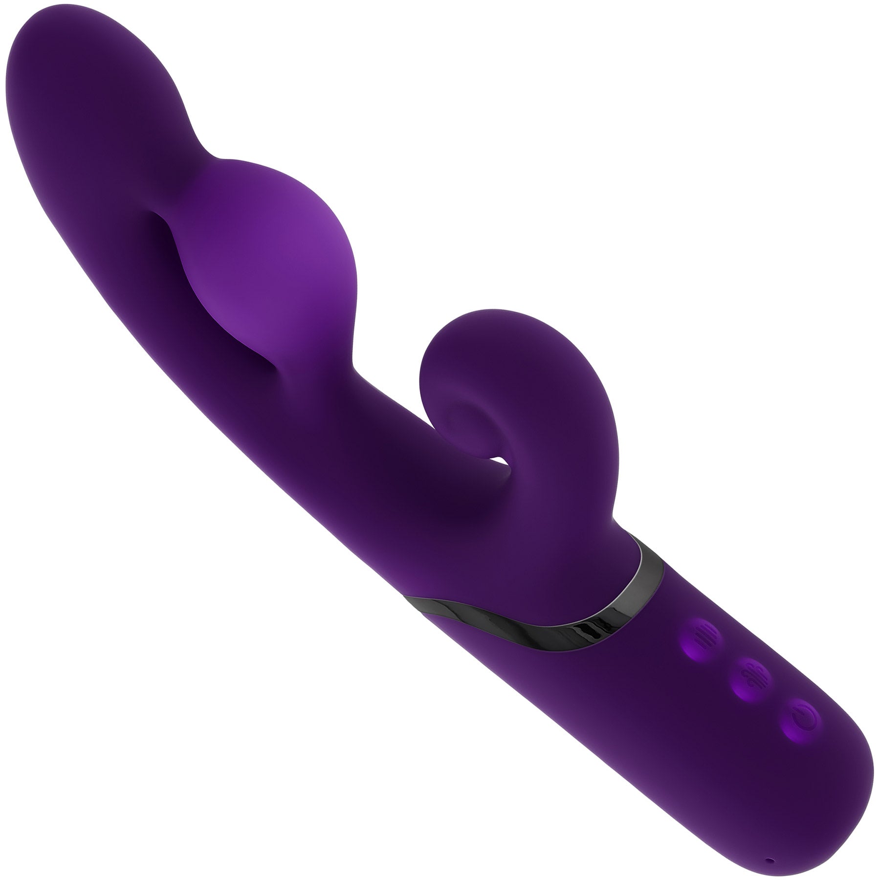 Pleasure Puff Inflating Rechargeable Silicone Rabbit Vibrator By Evolved Novelties