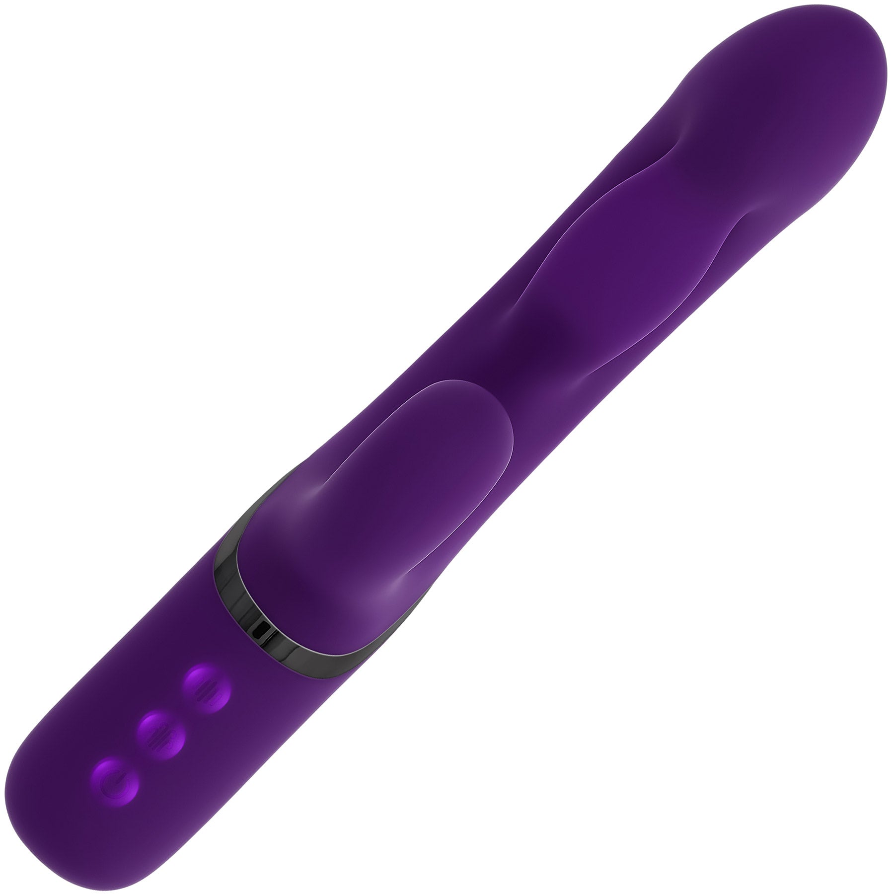 Pleasure Puff Inflating Rechargeable Silicone Rabbit Vibrator By Evolved Novelties