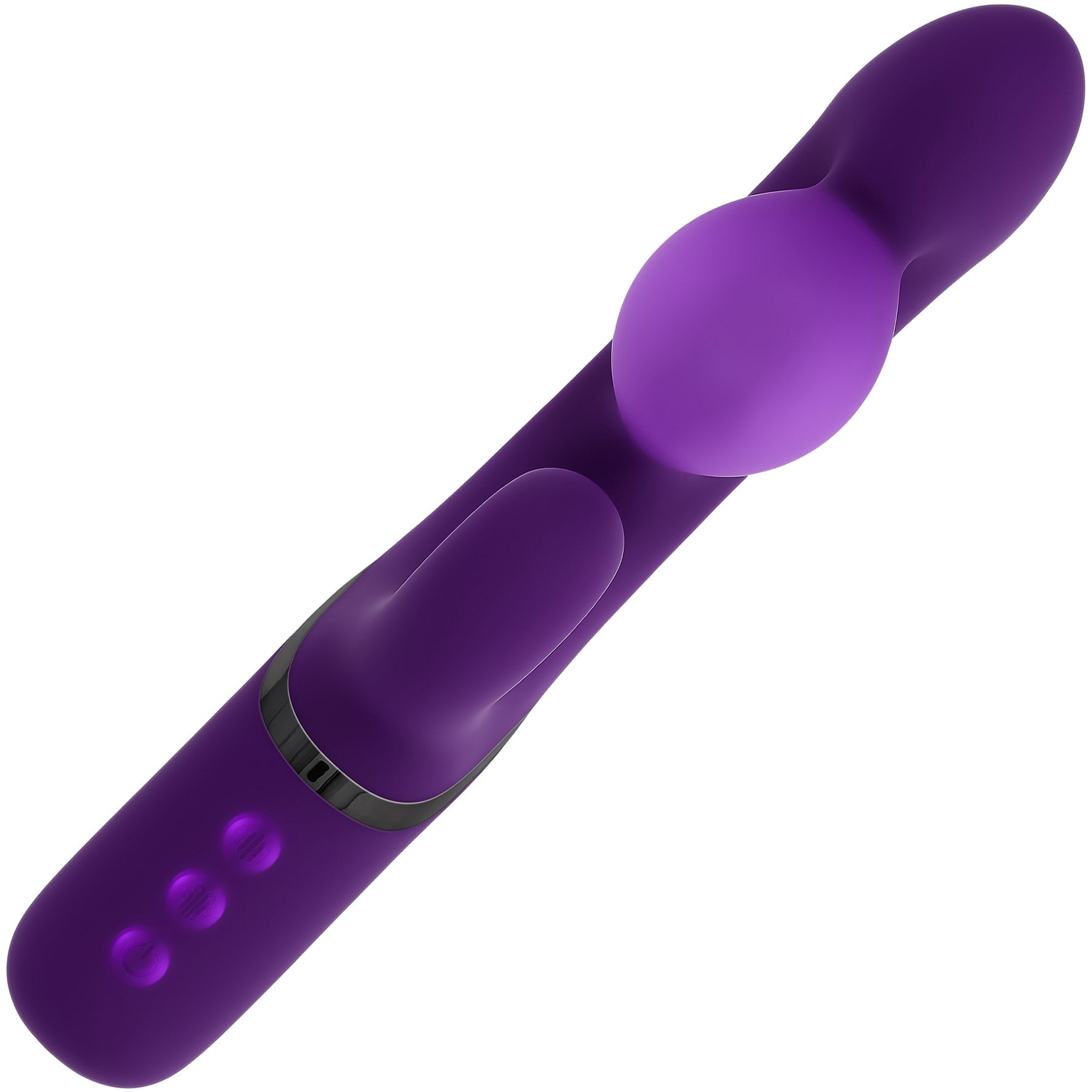 Pleasure Puff Inflating Rechargeable Silicone Rabbit Vibrator By Evolved Novelties