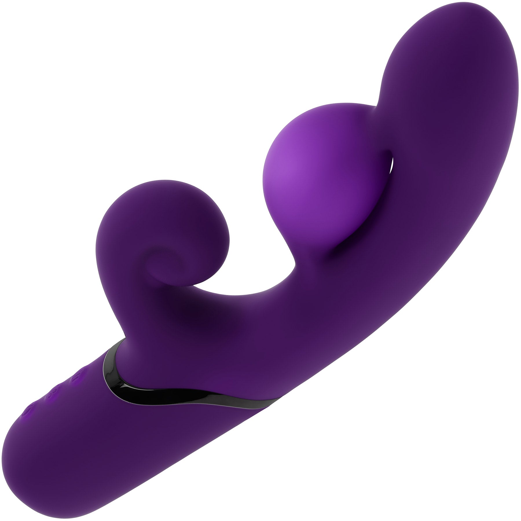 Pleasure Puff Inflating Rechargeable Silicone Rabbit Vibrator By Evolved Novelties