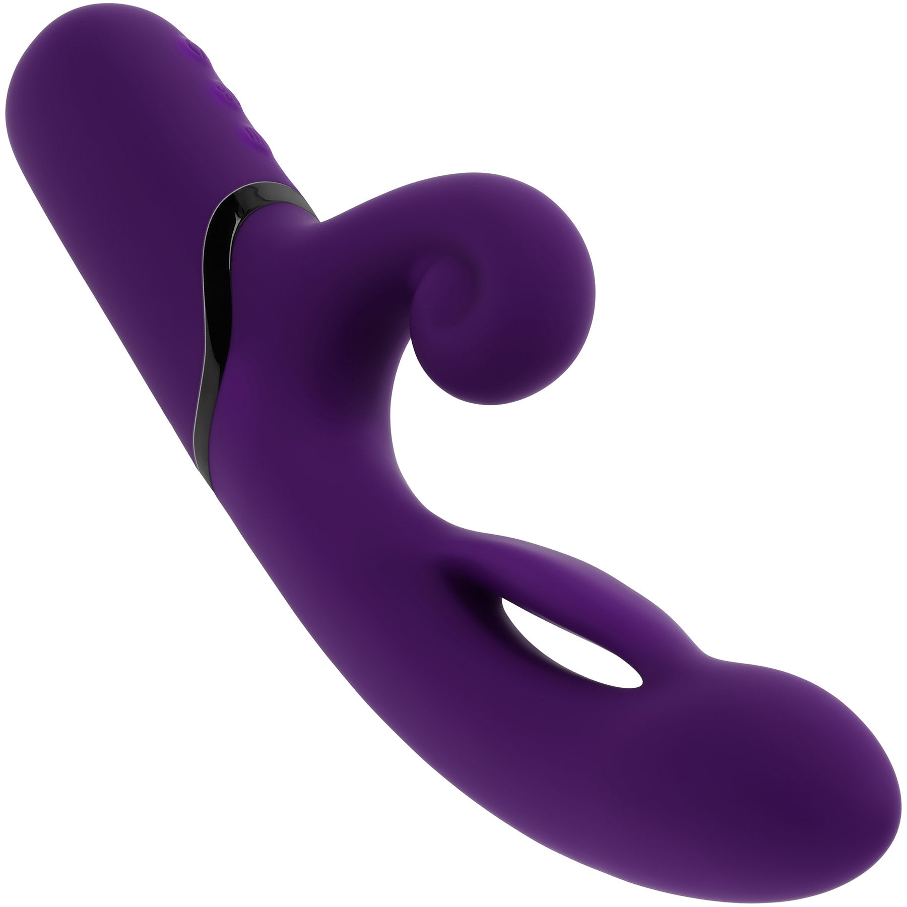 Pleasure Puff Inflating Rechargeable Silicone Rabbit Vibrator By Evolved Novelties