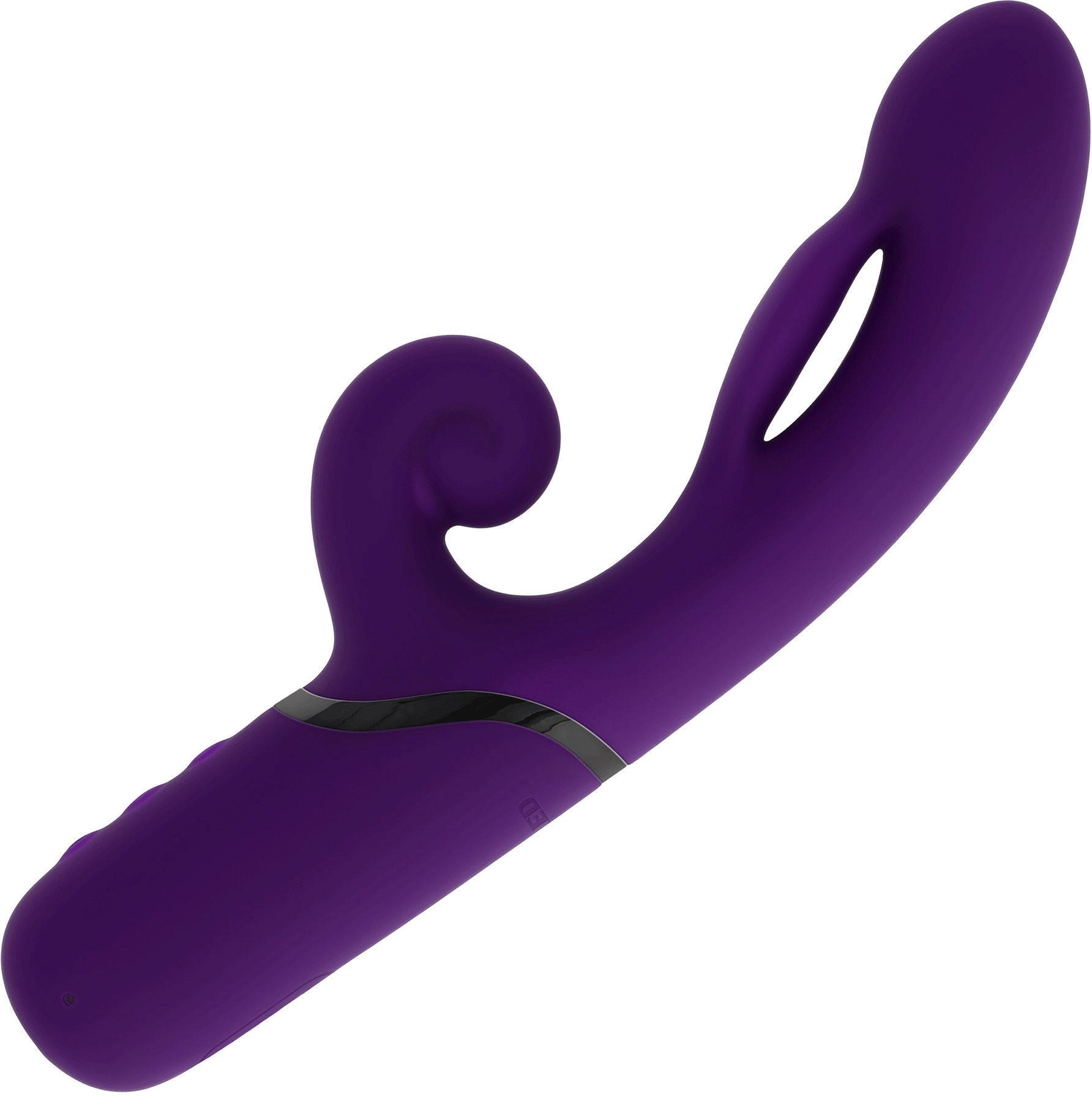 Pleasure Puff Inflating Rechargeable Silicone Rabbit Vibrator By Evolved Novelties - Motion