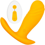 Creamsicle Silicone Rechargeable Wearable Vibrator With Remote By Evolved Novelties