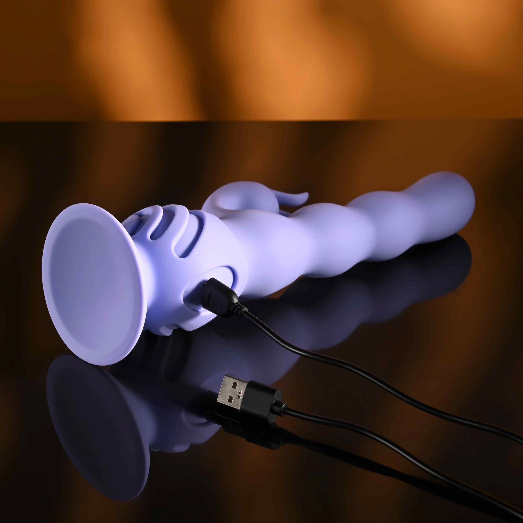 Wiggly Bunny Rabbit Vibrator With Suction Cup By Evolved Novelties