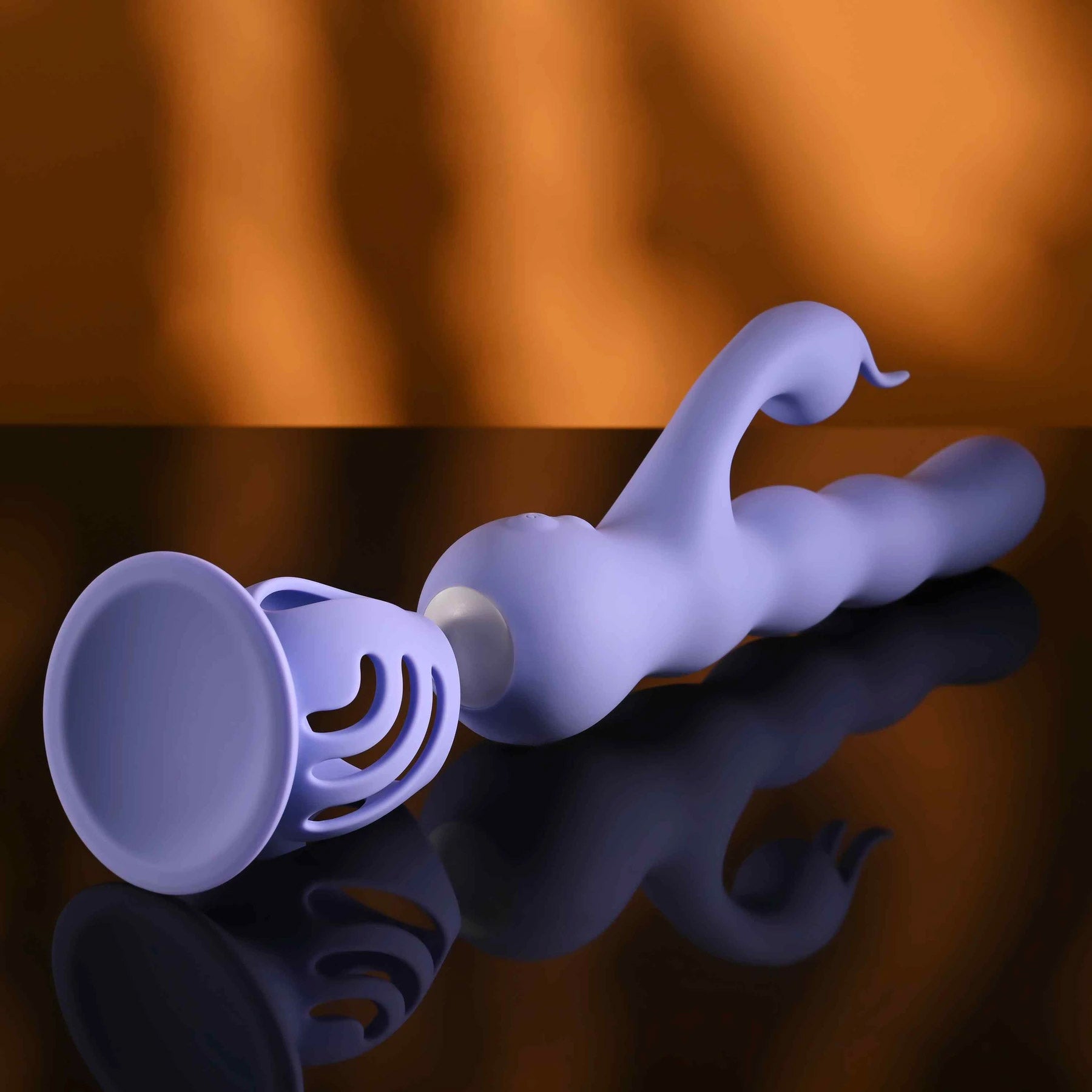 Wiggly Bunny Rabbit Vibrator With Suction Cup By Evolved Novelties