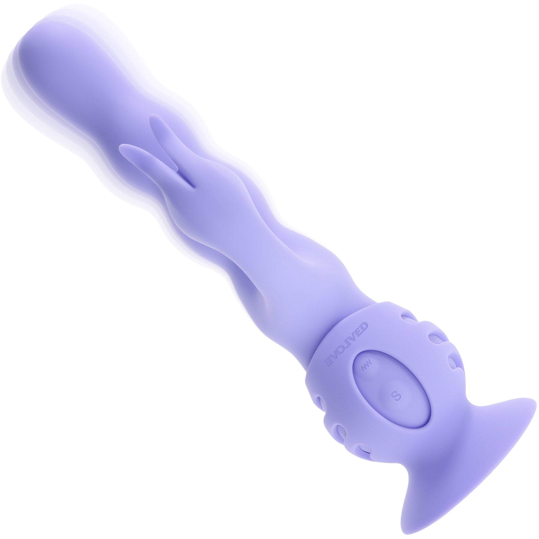 Wiggly Bunny Rabbit Vibrator With Suction Cup By Evolved Novelties