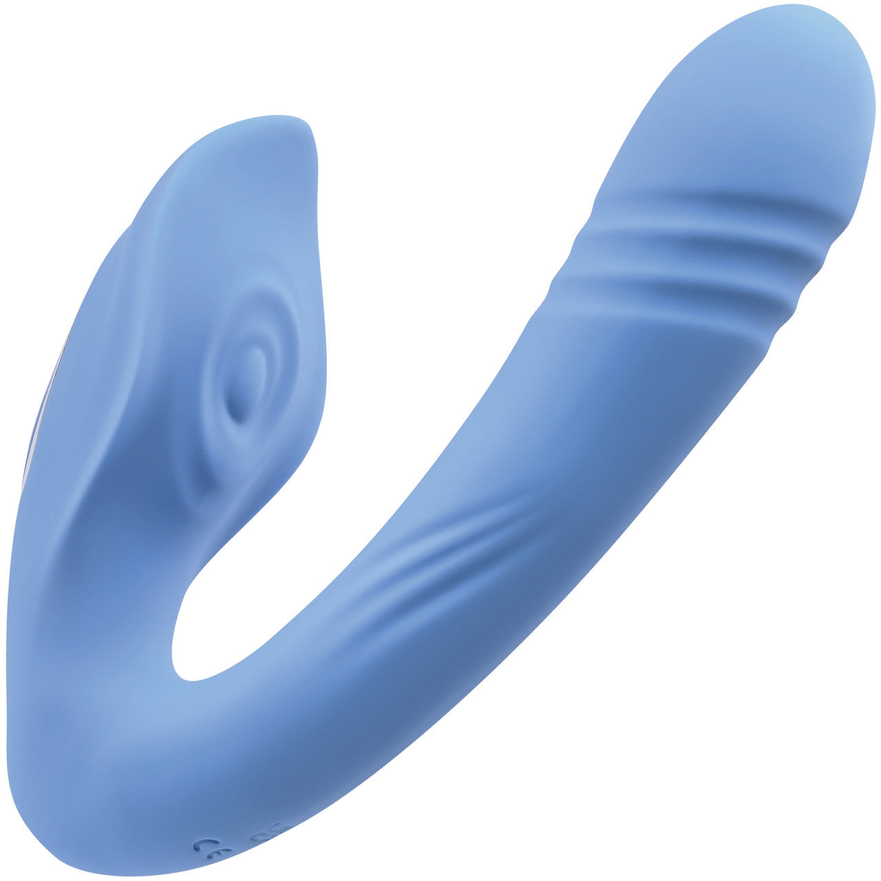 Tap & Thrust Rechargeable Silicone Dual Stimulation Thrusting Vibrator By Evolved Novelties