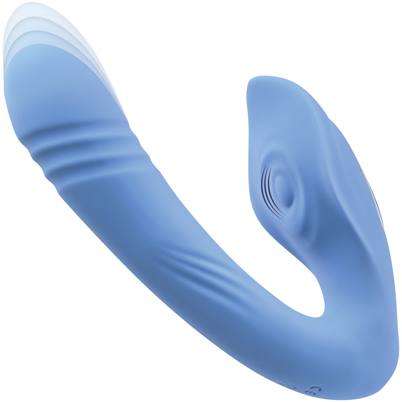 Tap & Thrust Rechargeable Silicone Dual Stimulation Thrusting Vibrator By Evolved Novelties