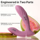 SVAKOM ERICA PLUS Wearable Silicone Thrusting Dual Stimulation Vibrator - Engineered in Two Parts