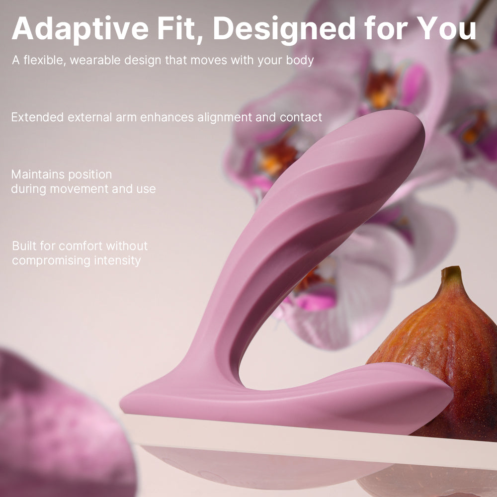 SVAKOM ERICA PLUS Wearable Silicone Thrusting Dual Stimulation Vibrator - Adaptive Fit, Designed For You