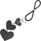 Sex & Mischief Heart Nipple Ties By Sportsheets - Black & Silver