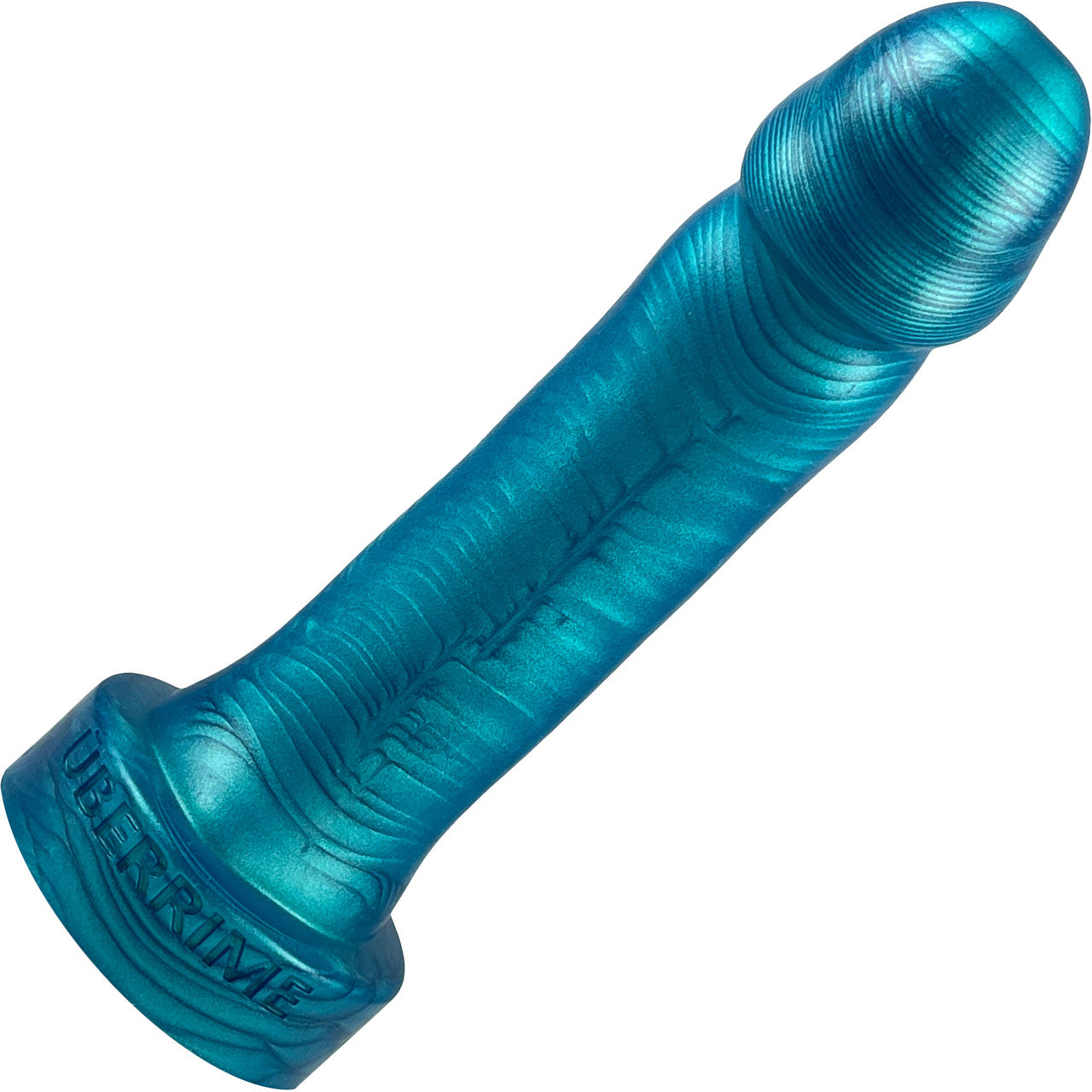 The Essential 6" Silicone Dildo Model B By Uberrime - Mermaid Blue