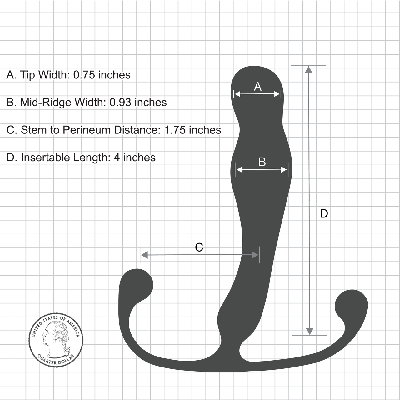 Aneros Eupho Trident Prostate Stimulator