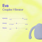 Eva Silicone Rechargeable Wearable Hands Free Vibrator by Dame - Ice Blue