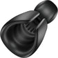 SVibe Snail EVO Silicone Penis Masturbator With Synchronized Head & Shaft Vibrations - Black