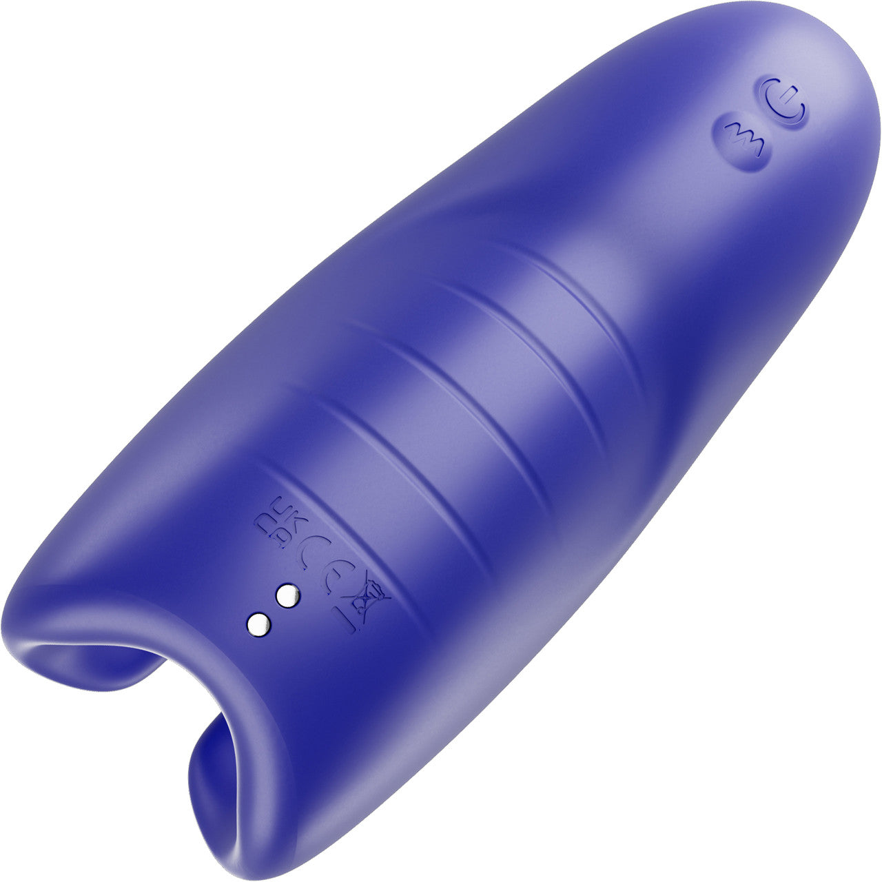 SVibe Snail EVO Silicone Penis Masturbator With Synchronized Head & Shaft Vibrations - Navy