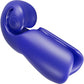 SVibe Snail EVO Silicone Penis Masturbator With Synchronized Head & Shaft Vibrations - Navy