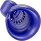 SVibe Snail EVO Silicone Penis Masturbator With Synchronized Head & Shaft Vibrations - Navy