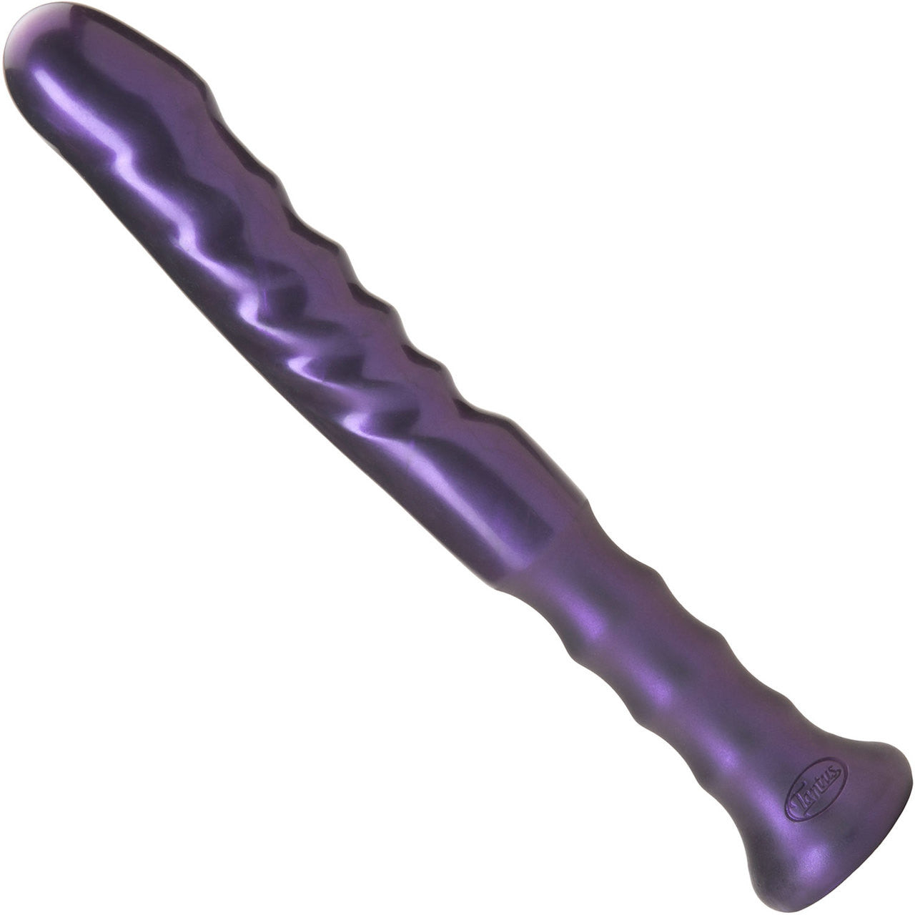 Echo Handle Silicone Dildo by Tantus - Amethyst