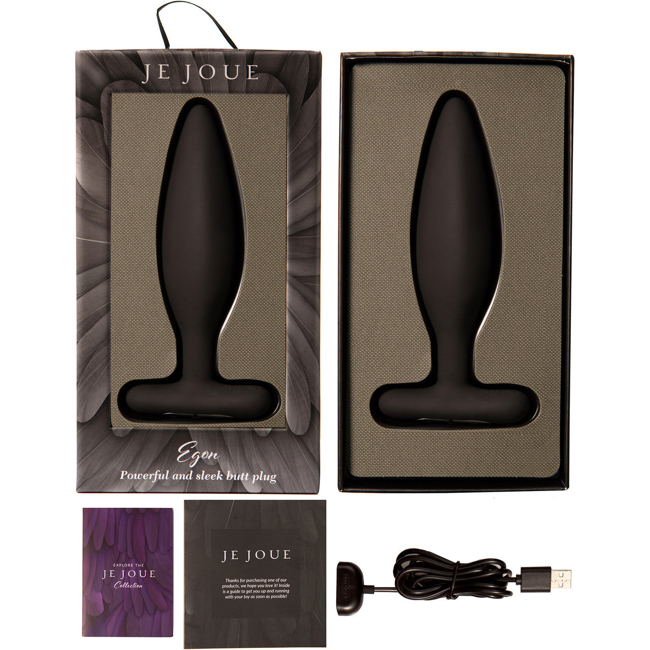 Je Joue Egon Rechargeable Waterproof Silicone Vibrating Butt Plug With Remote