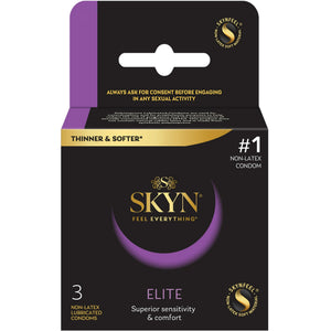 Lifestyles SKYN Elite Non Latex Lubricated Condoms 3 Pack