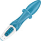 Satisfyer Embrace Me Silicone Rechargeable Waterproof Dual Stimulation Vibrator - Turquoise